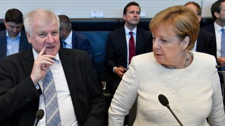 CSU-Chef Horst Seehofer und die CDU-Vorsitzende Angela Merkel