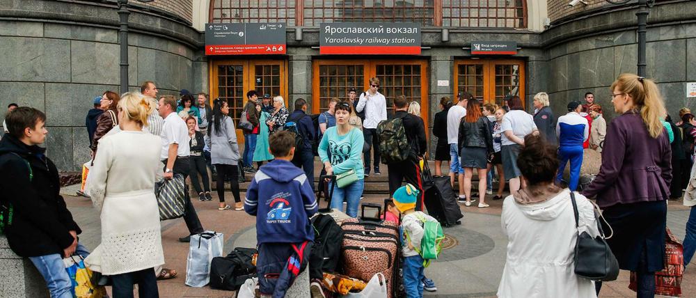 Auch einige U-Bahnstationen wurden am Mittwoch in Moskau zwischenzeitlich nach Bombendrohungen geschlossen.