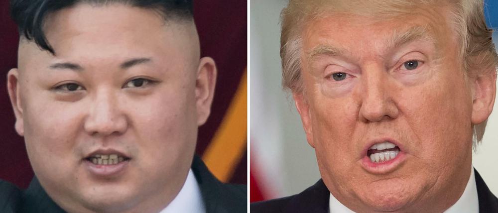 Nordkoreas Diktator Kim Jong Un und US-Präsident Donald Trump.