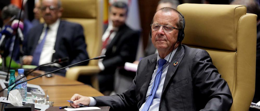 Der UN-Libyengesandte Martin Kobler bei einem Treffen in Algerien.