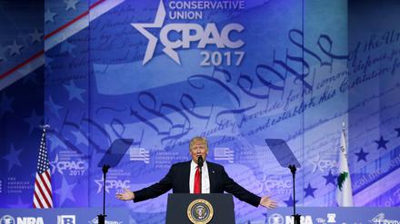 Donald Trump bei der CPAC, dem Treffen der Erzkonservativen.