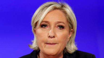 Die Front-National-Chefin Marine Le Pen am Sonntagabend.