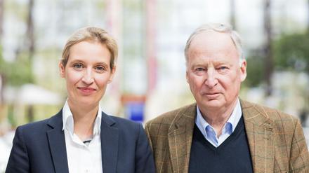 AfD-Spitzenkandidaten für die Bundestagswahl: Alice Weidel und Alexander Gauland. 