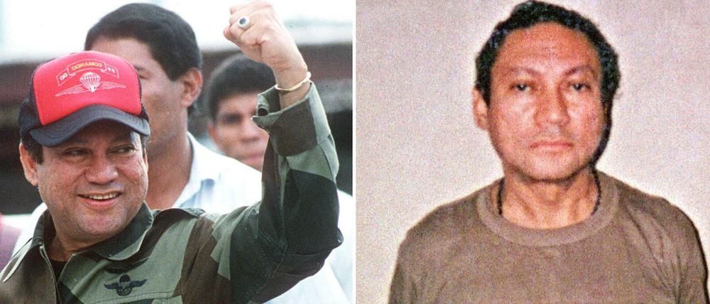 Diktator Noriega in zwei Rollen: An der Macht und hinter Gittern.