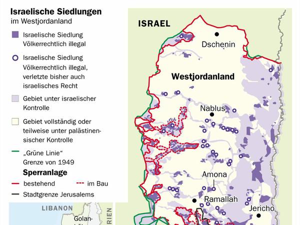 Jüdische Siedlungen im Westjordanland