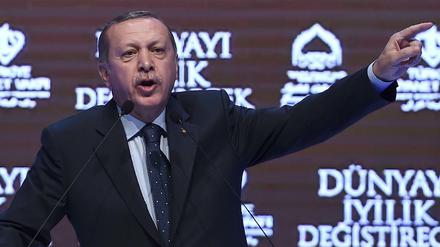 Legt im Streit nach: Der türkische Präsident Erdogan.