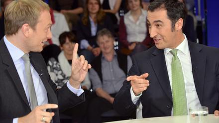 Ginge das? FDP-Chef Christian Lindner (l.) und Grünen-Vorsitzender Cem Özdemir kennen sich schon länger. 