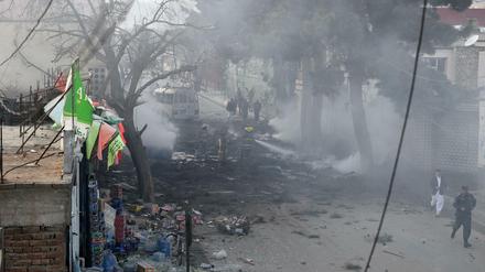 In Kabul explodierte ein Kleinbus. Es gab mindestens einen Toten. 