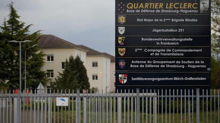 Die Leclerc-Kaserne in Illkirch bei Straßburg in Frankreich.