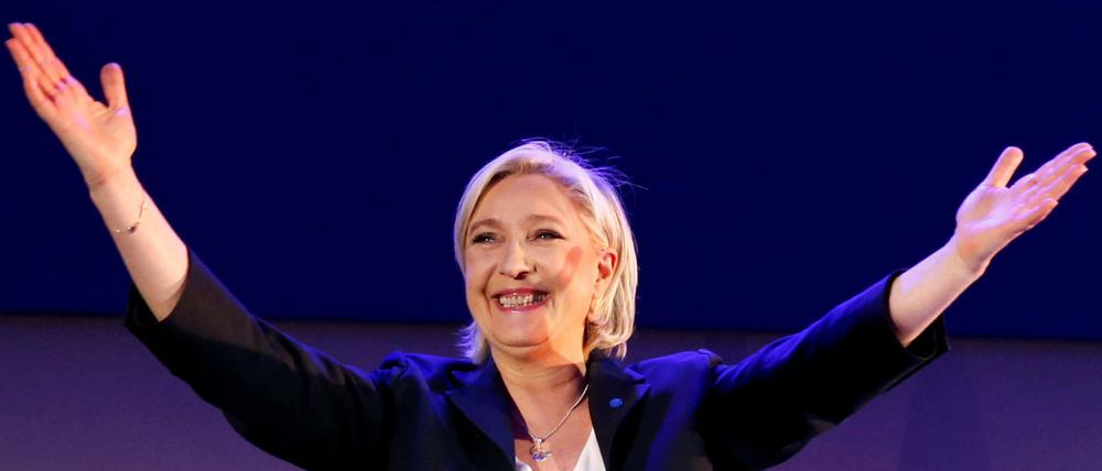 Marine Le Pen am Sonntagabend.