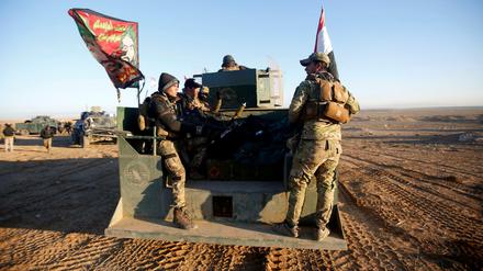 Irakische Truppen auf dem Vormarsch nach Mossul