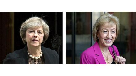 Theresa May (links), Andrea Leadsom (rechts).