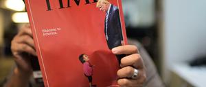 David und Goliath? Die Populisten - Underdogs, die gegen das Establishment kämpfen? Wohl kaum. So sieht echte Schwäche aus. Das Cover des Magazins "Time" zeigt die wahren Machtverhältnisse. 