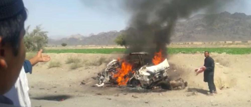 Taliban-Anführer Mullah Mansur wurde bei einem US-Drohnenangriff in der pakistanischen Provinz Baluchistan getötet.