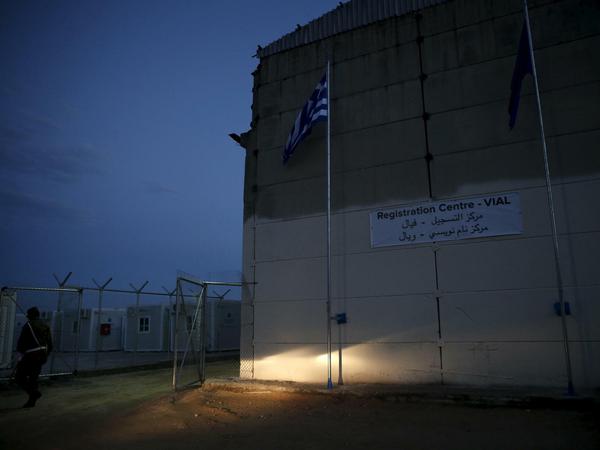 Regierungszentrum für Flüchtlinge auf Chios 