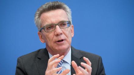 Bundesinnenminister Thomas de Maiziere (CDU) 