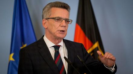 Bundesinnenminister Thomas de Maiziere (CDU). 