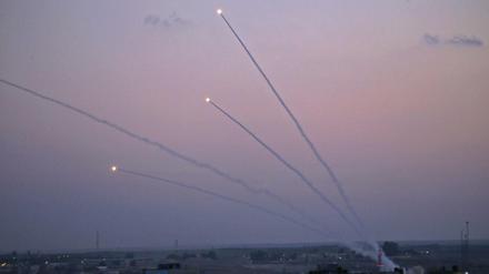 Aus dem Gazastreifen wurden Raketen in Richtung Israel abgeschossen. 