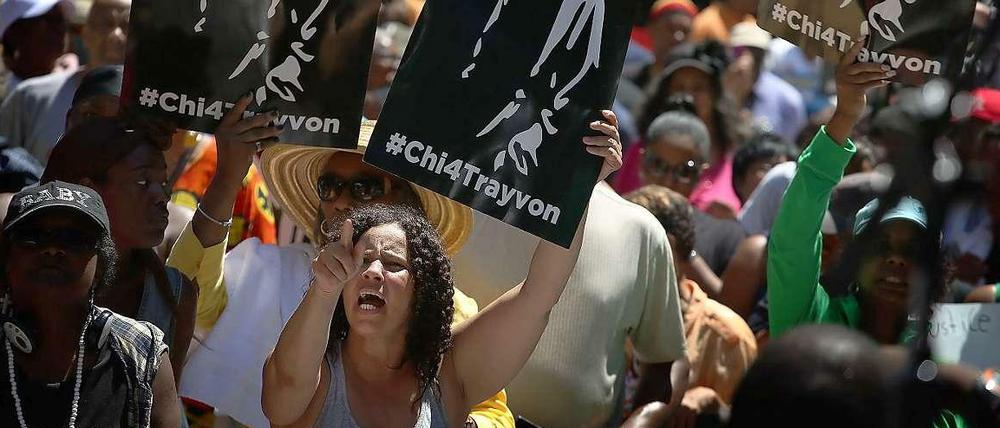Tausende beteiligten sich landesweit an den Demonstrationen und forderten "Gerechtigkeit für Trayvon".