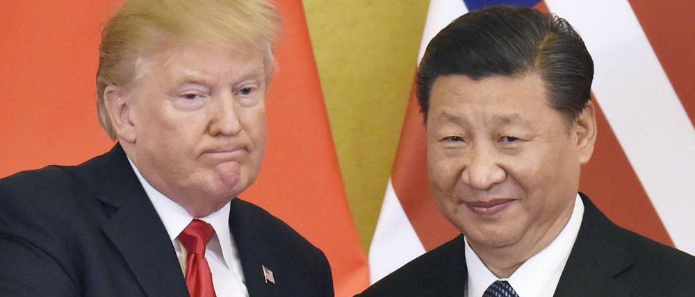 Der amerikanische und der chinesische Präsident: Donald Trump und Xi Jinping