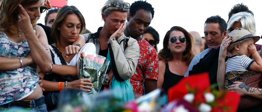 Gedenken in Nizza an die Opfer des Anschlags.
