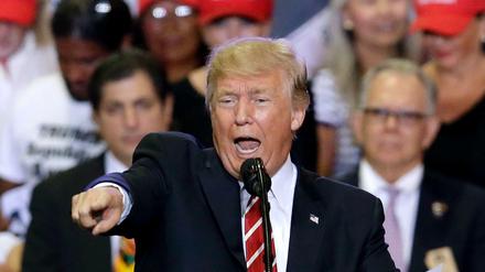 US-Präsident Donald Trump spricht wieder populistisch wie im Wahlkampf. 