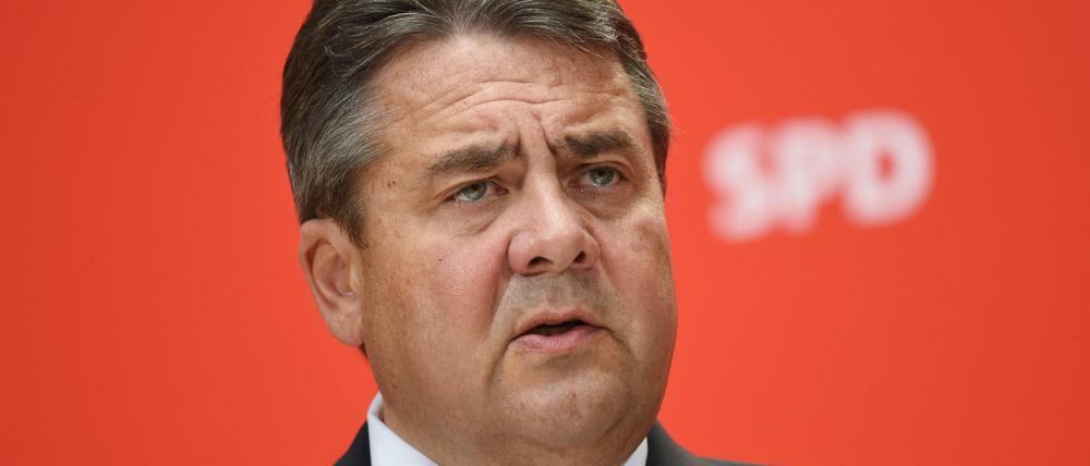 Der SPD-Parteivorsitzende und Vizekanzler Sigmar Gabriel. 