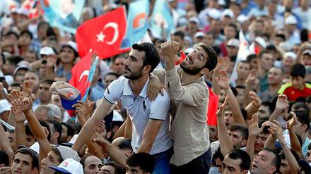 In der Mehrheit: Anhänger von Ministerpräsident Recep Tayyip Erdogan.