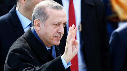 Gibt im Konflik mit Deutschland nicht nach: Der türkische Präsident Erdogan,