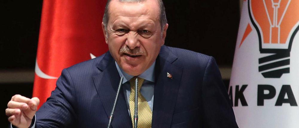 "Oberbefehlshaber" wird der türkische Präsident Recep Tayyip Erdogan in Schulbüchern genannt. 