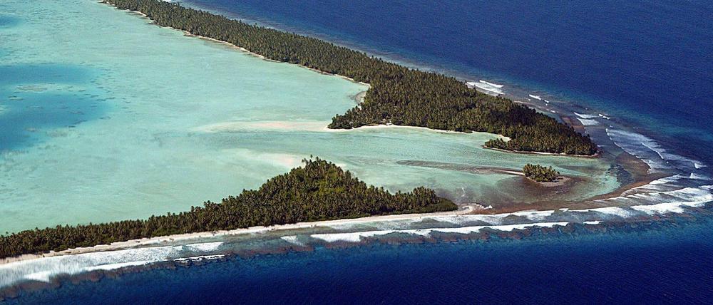 Tuvalu gehört zu den kleinen Inselstaaten, die schon heute große Probleme habe, auf ihren Atollen im Pazifik zu überleben. 