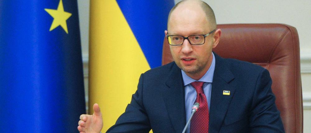 Will die Schulden an Russland nicht mehr bedienen: Der ukrainische Premierminister Arsenij Jazenjuk.  