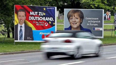 Abgrenzen oder nicht? Die CDU unter Parteichefin Merkel ist sich uneins, wie man mit der AfD umgehen will.