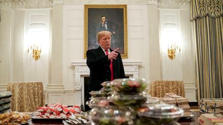 Fast Food vom US-Präsidenten: Donald Trump im Weißen Haus