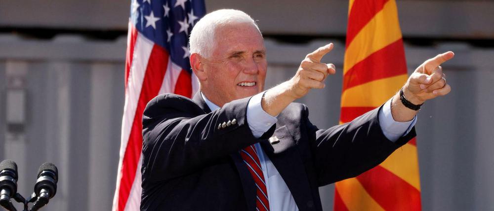 Vizepräsident Mike Pence wirbt in Peoria/Arizona um Stimmen für Donald Trump.