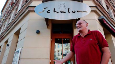 Uwe Dziuballa, Betreiber des Restaurants "Schalom".