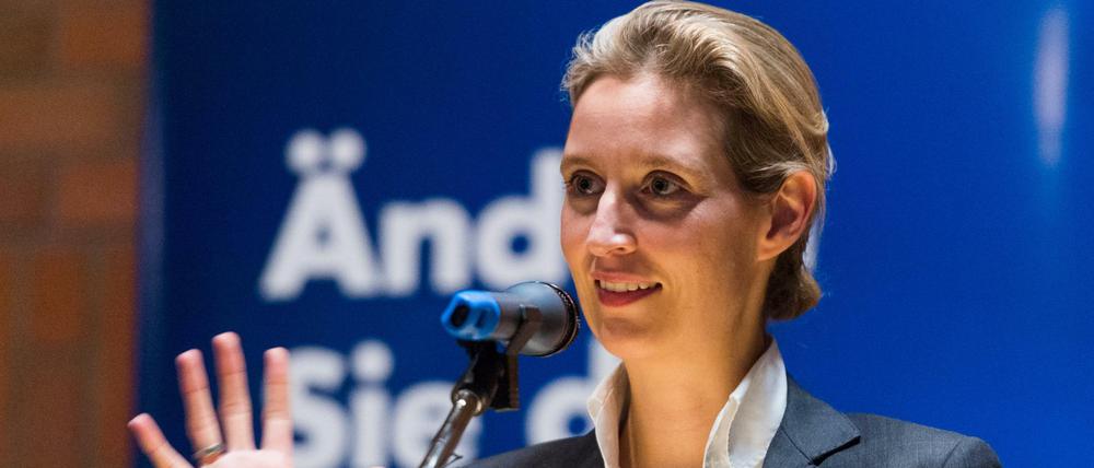 Die Spitzenkandidatin der AfD zur Bundestagswahl: Alice Weidel. 