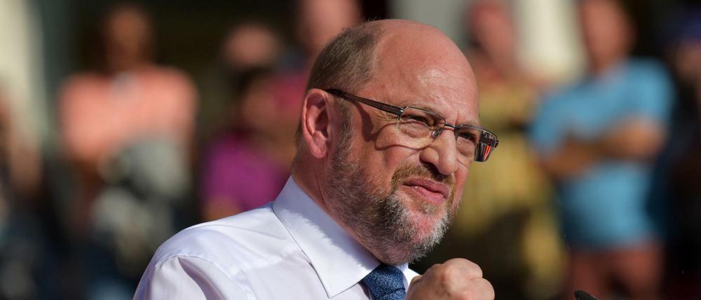SPD-Kanzlerkandidat Martin Schulz wettert gegen US-Präsident Trump 
