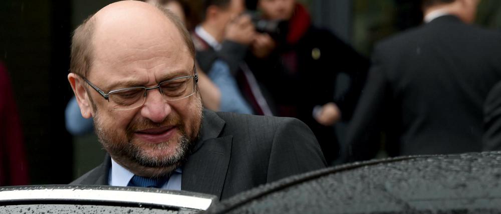 Martin Schulz, SPD-Spitzenkandidat für die Bundestagswahl, Ende April in Kiel.
