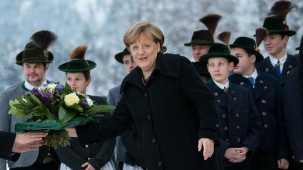 Willkommen in Kreuth. Angela Merkel war wieder bei der CSU.