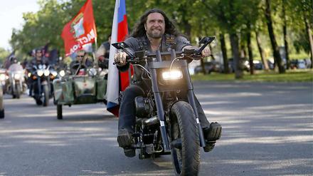 Kurs auf Berlin. Der kremlnahe Motorradclub "Nachtwölfe" ist über Österreich nach Deutschland eingereist.