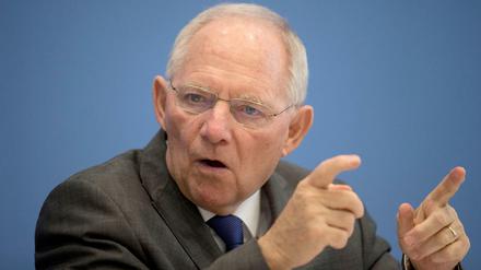 Bundesfinanzminister Wolfgang Schäuble (CDU) teilte die Zahlen am Mittwoch mit.