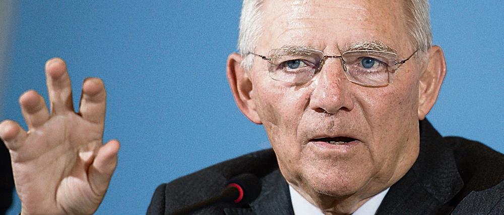Harte Worte für die Türkei: Bundesfinanzminister Wolfgang Schäuble (CDU)