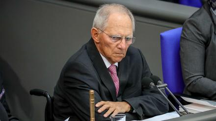Wolfgang Schäuble rügte die AfD-Fraktion.