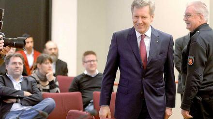 Hofft auf Freispruch: Ex-Bundespräsident Christian Wulff.