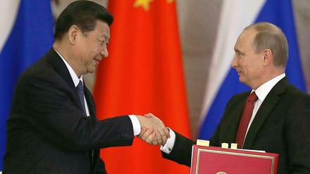 Antrittsbesuch: Chinas neuer Staatspräsident Xi Jinping und sein russischer Kollege Putin diese Woche in Moskau