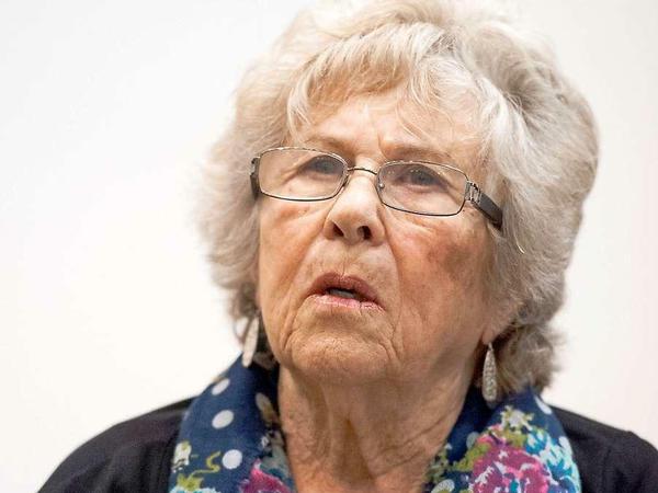 Die Auschwitz-Überlebende Kathleen Zahavi. 