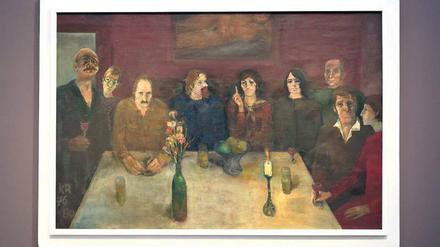 Karl Raetsch hielt 1976 bis 1980 "Potsdamer Maler" fest. Das Gemälde lagert im Debot des Potsdam Museums. 
