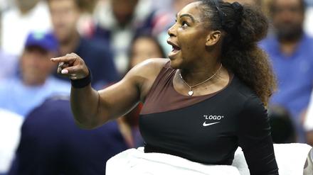 Aufgebracht. Serena Williams hatte sich im US-Open-Finale nicht im Griff.