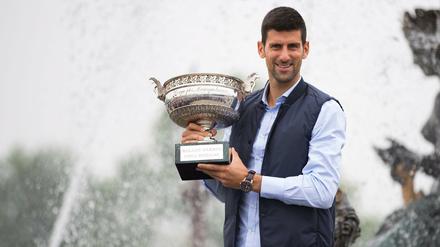 Djokovic nach dem ersten Gewinn der French Open.